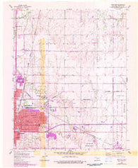 Enid East Oklahoma Historical topographic map, 1:24000 scale, 7.5 X 7.5 Minute, Year 1955