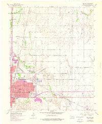 Enid East Oklahoma Historical topographic map, 1:24000 scale, 7.5 X 7.5 Minute, Year 1955