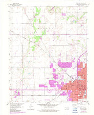 Enid West Oklahoma Historical topographic map, 1:24000 scale, 7.5 X 7.5 Minute, Year 1955