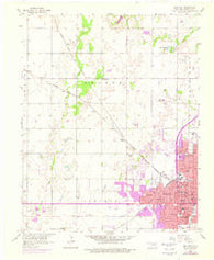 Enid West Oklahoma Historical topographic map, 1:24000 scale, 7.5 X 7.5 Minute, Year 1955