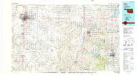 Enid Oklahoma Historical topographic map, 1:100000 scale, 30 X 60 Minute, Year 1990