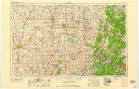Enid Oklahoma Historical topographic map, 1:250000 scale, 1 X 2 Degree, Year 1958