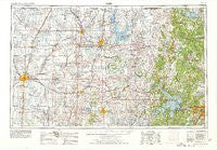 Enid Oklahoma Historical topographic map, 1:250000 scale, 1 X 2 Degree, Year 1955