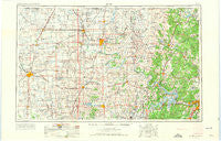 Enid Oklahoma Historical topographic map, 1:250000 scale, 1 X 2 Degree, Year 1955