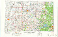Enid Oklahoma Historical topographic map, 1:250000 scale, 1 X 2 Degree, Year 1955