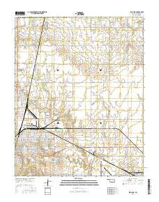 Enid East Oklahoma Current topographic map, 1:24000 scale, 7.5 X 7.5 Minute, Year 2016