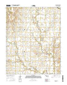 Enid SE Oklahoma Current topographic map, 1:24000 scale, 7.5 X 7.5 Minute, Year 2016