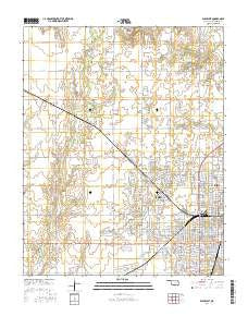 Enid West Oklahoma Current topographic map, 1:24000 scale, 7.5 X 7.5 Minute, Year 2016