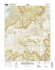 Enterprise Oklahoma Current topographic map, 1:24000 scale, 7.5 X 7.5 Minute, Year 2016