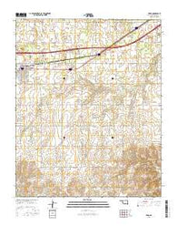 Erick Oklahoma Current topographic map, 1:24000 scale, 7.5 X 7.5 Minute, Year 2016