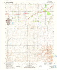 Erick Oklahoma Historical topographic map, 1:24000 scale, 7.5 X 7.5 Minute, Year 1989