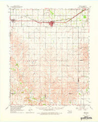 Erick Oklahoma Historical topographic map, 1:62500 scale, 15 X 15 Minute, Year 1961