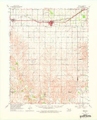 Erick Oklahoma Historical topographic map, 1:62500 scale, 15 X 15 Minute, Year 1961