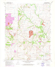Estella Oklahoma Historical topographic map, 1:24000 scale, 7.5 X 7.5 Minute, Year 1972