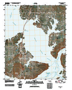 Eufaula Oklahoma Historical topographic map, 1:24000 scale, 7.5 X 7.5 Minute, Year 2010