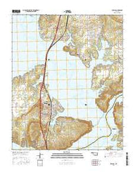 Eufaula Oklahoma Current topographic map, 1:24000 scale, 7.5 X 7.5 Minute, Year 2016