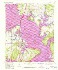Eufaula Oklahoma Historical topographic map, 1:24000 scale, 7.5 X 7.5 Minute, Year 1963