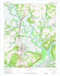 Eufaula Oklahoma Historical topographic map, 1:24000 scale, 7.5 X 7.5 Minute, Year 1963