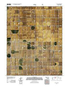 Eva NE Oklahoma Historical topographic map, 1:24000 scale, 7.5 X 7.5 Minute, Year 2010