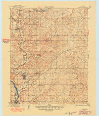 Fairfax Oklahoma Historical topographic map, 1:62500 scale, 15 X 15 Minute, Year 1932