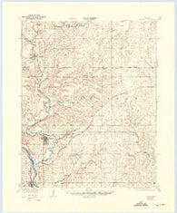 Fairfax Oklahoma Historical topographic map, 1:62500 scale, 15 X 15 Minute, Year 1932