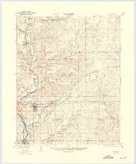 Fairfax Oklahoma Historical topographic map, 1:62500 scale, 15 X 15 Minute, Year 1932