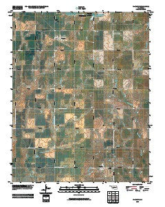 Fairmont Oklahoma Historical topographic map, 1:24000 scale, 7.5 X 7.5 Minute, Year 2009