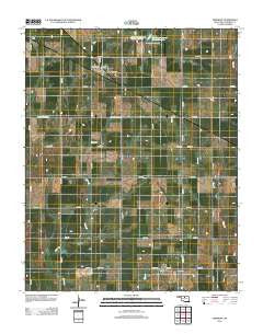 Fairmont Oklahoma Historical topographic map, 1:24000 scale, 7.5 X 7.5 Minute, Year 2012