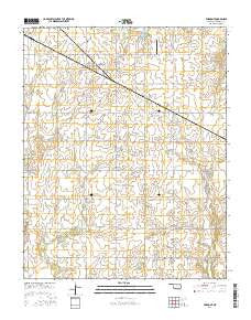 Fairmont Oklahoma Current topographic map, 1:24000 scale, 7.5 X 7.5 Minute, Year 2016