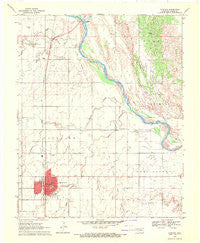 Fairview Oklahoma Historical topographic map, 1:24000 scale, 7.5 X 7.5 Minute, Year 1969