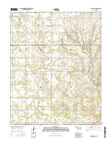 Fairview NE Oklahoma Current topographic map, 1:24000 scale, 7.5 X 7.5 Minute, Year 2016