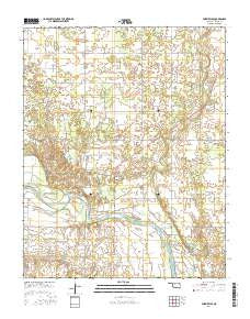 Fairview SE Oklahoma Current topographic map, 1:24000 scale, 7.5 X 7.5 Minute, Year 2016