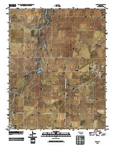 Fargo Oklahoma Historical topographic map, 1:24000 scale, 7.5 X 7.5 Minute, Year 2010