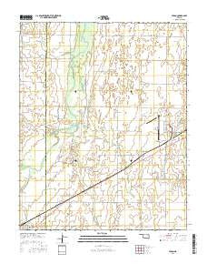 Fargo Oklahoma Current topographic map, 1:24000 scale, 7.5 X 7.5 Minute, Year 2016