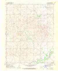 Fargo NW Oklahoma Historical topographic map, 1:24000 scale, 7.5 X 7.5 Minute, Year 1969
