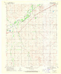 Fargo SW Oklahoma Historical topographic map, 1:24000 scale, 7.5 X 7.5 Minute, Year 1969