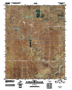 Fargo NW Oklahoma Historical topographic map, 1:24000 scale, 7.5 X 7.5 Minute, Year 2010