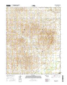 Fargo NW Oklahoma Current topographic map, 1:24000 scale, 7.5 X 7.5 Minute, Year 2016