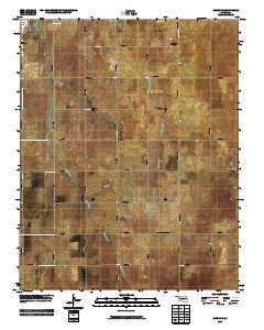Fargo SE Oklahoma Historical topographic map, 1:24000 scale, 7.5 X 7.5 Minute, Year 2010