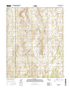 Fargo SE Oklahoma Current topographic map, 1:24000 scale, 7.5 X 7.5 Minute, Year 2016