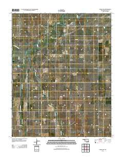 Fargo SW Oklahoma Historical topographic map, 1:24000 scale, 7.5 X 7.5 Minute, Year 2012