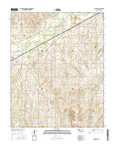 Fargo SW Oklahoma Current topographic map, 1:24000 scale, 7.5 X 7.5 Minute, Year 2016