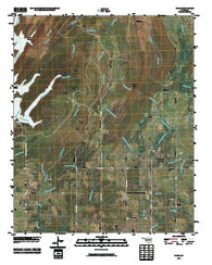 Farris Oklahoma Historical topographic map, 1:24000 scale, 7.5 X 7.5 Minute, Year 2010