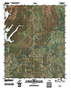 Farris Oklahoma Historical topographic map, 1:24000 scale, 7.5 X 7.5 Minute, Year 2010