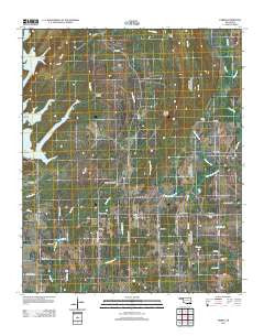 Farris Oklahoma Historical topographic map, 1:24000 scale, 7.5 X 7.5 Minute, Year 2013