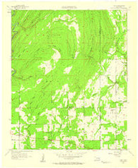 Farris Oklahoma Historical topographic map, 1:24000 scale, 7.5 X 7.5 Minute, Year 1957