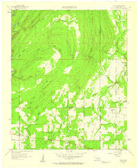 Farris Oklahoma Historical topographic map, 1:24000 scale, 7.5 X 7.5 Minute, Year 1957