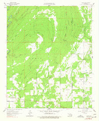 Farris Oklahoma Historical topographic map, 1:24000 scale, 7.5 X 7.5 Minute, Year 1957