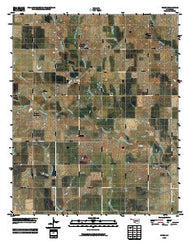 Faxon Oklahoma Historical topographic map, 1:24000 scale, 7.5 X 7.5 Minute, Year 2009