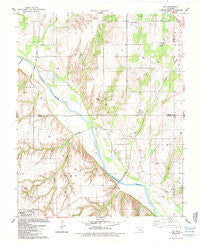 Fay Oklahoma Historical topographic map, 1:24000 scale, 7.5 X 7.5 Minute, Year 1985